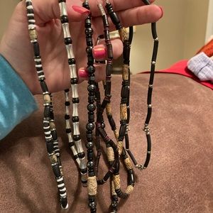 6 men’s vintage necklaces
